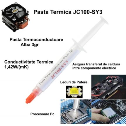 Pasta Termoconductoare JC100-SY3 / Alba 3gr
